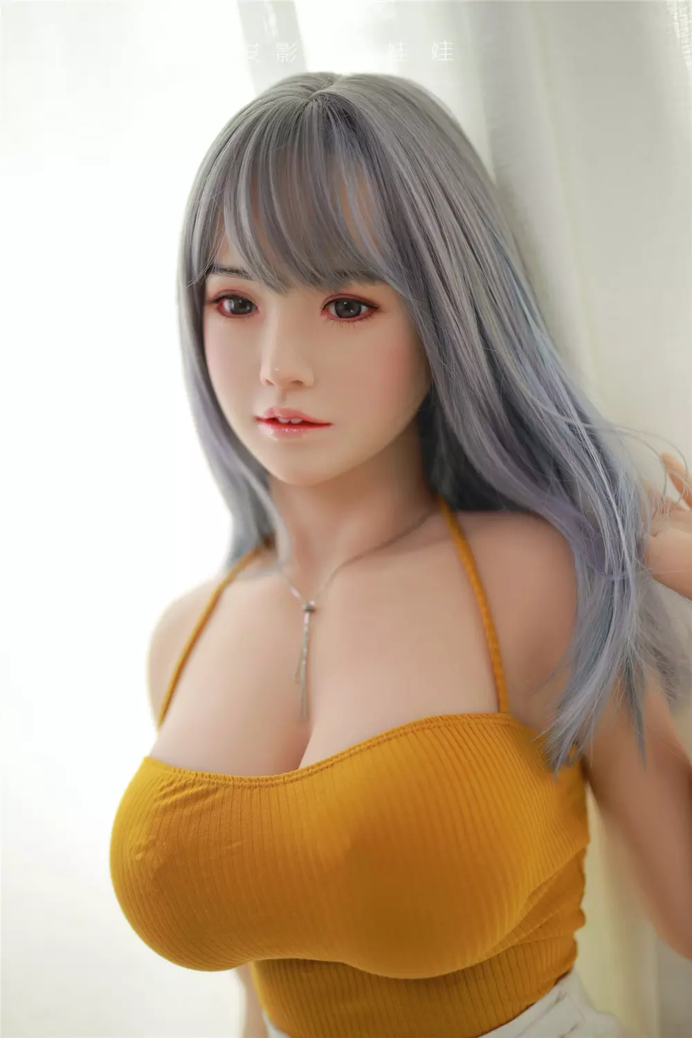 JY 157cm Silicone Head with TPE Body implanted hair YunShu