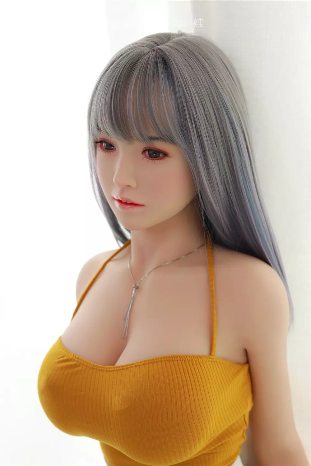 JY 157cm Silicone Head with TPE Body implanted hair YunShu