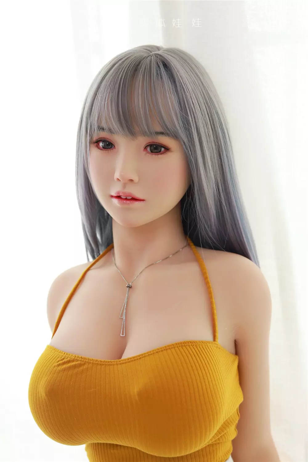 JY 157cm Silicone Head with TPE Body implanted hair YunShu