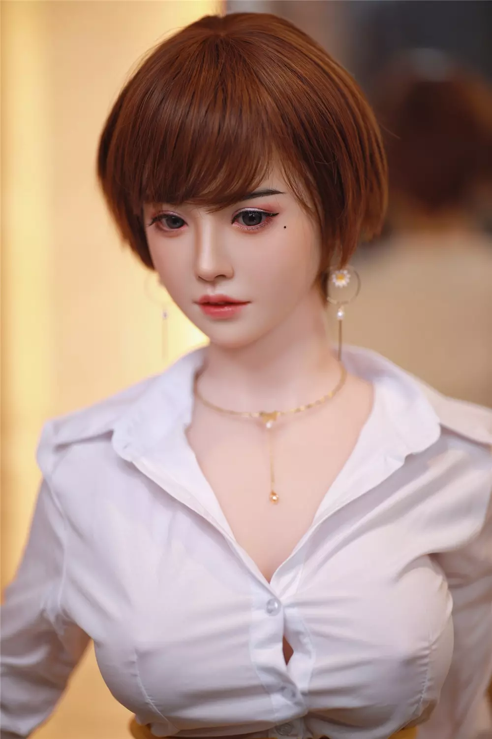 JY 163cm Silicone Head with TPE Body implanted hair Xue