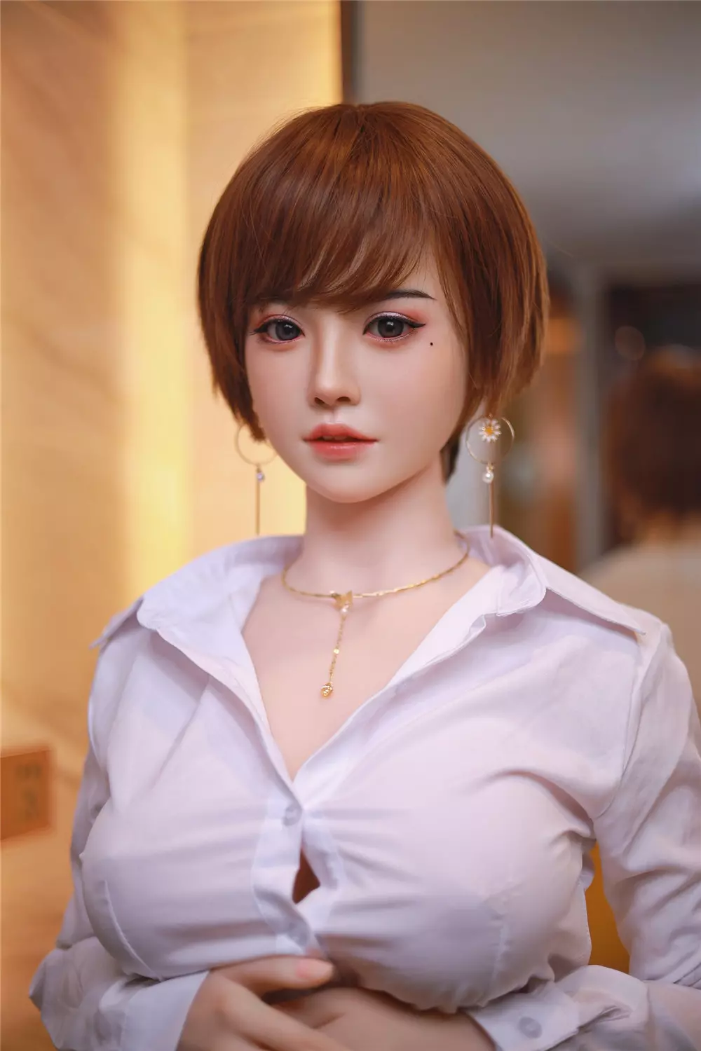 JY 163cm Silicone Head with TPE Body implanted hair Xue