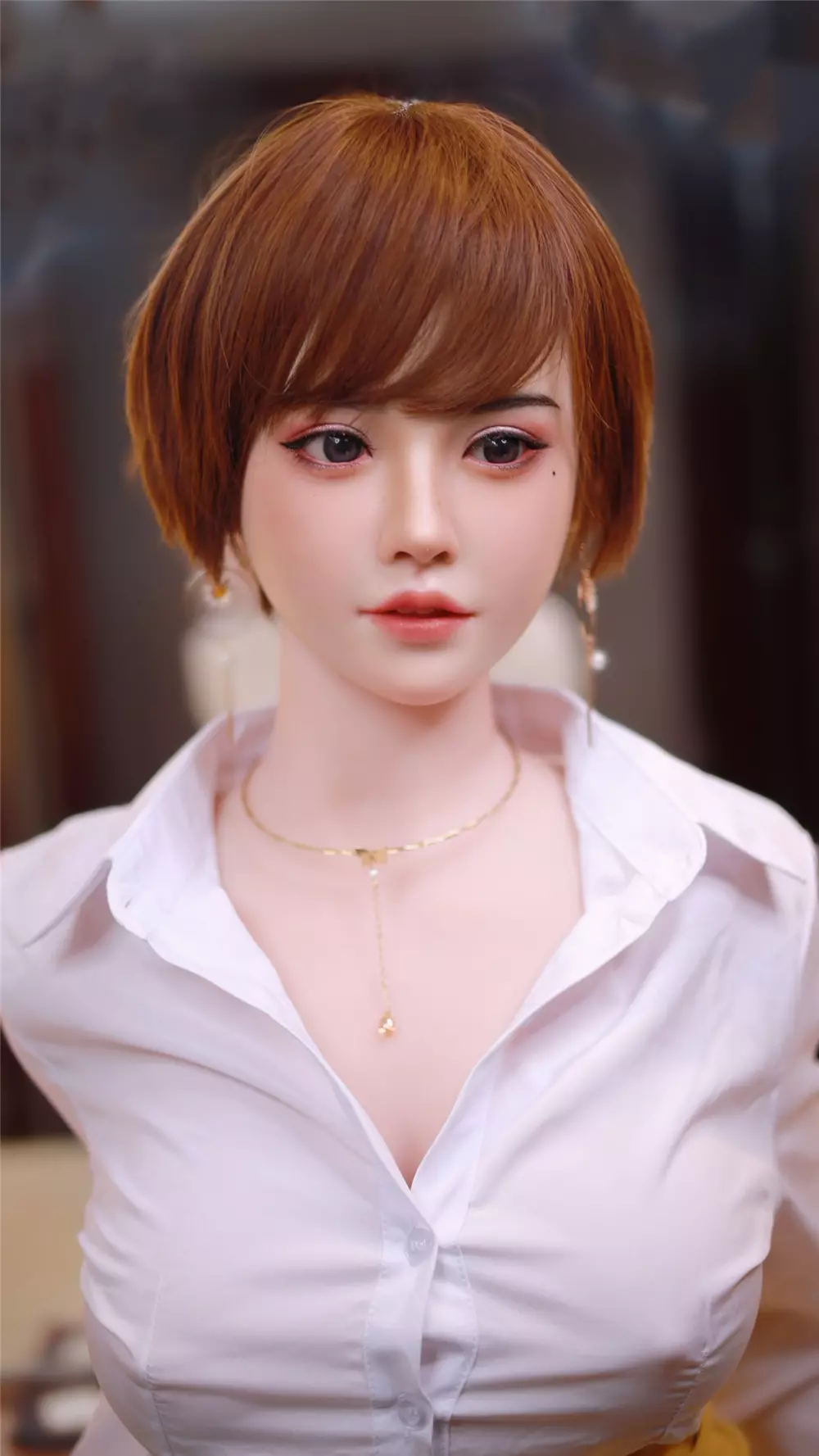 JY 163cm Silicone Head with TPE Body implanted hair Xue