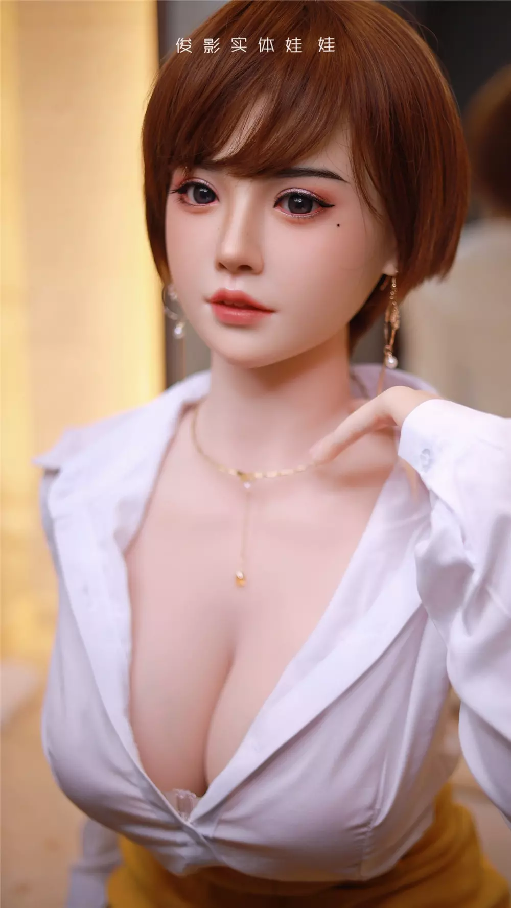 JY 163cm Silicone Head with TPE Body implanted hair Xue