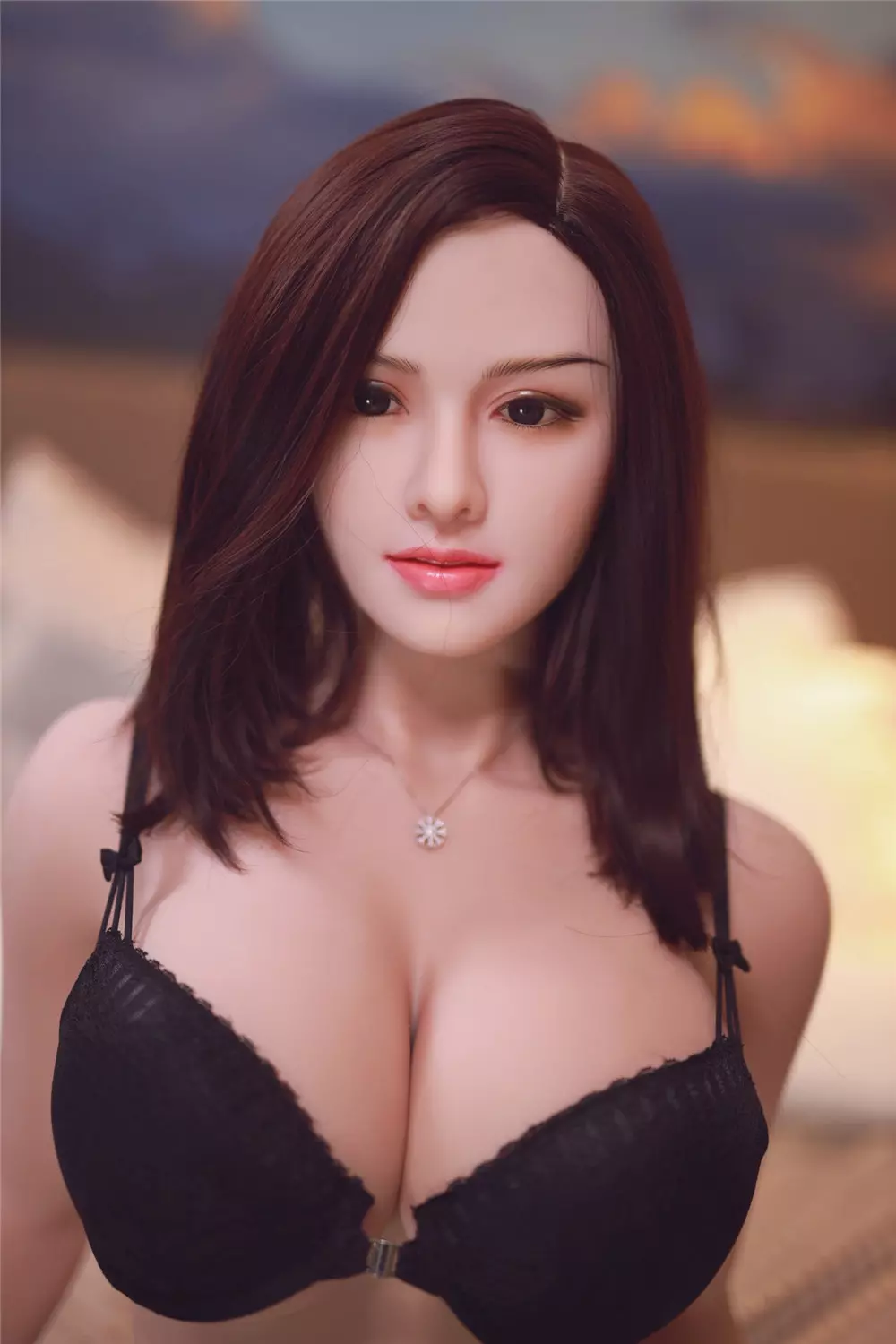 JY 164cm Silicone Head with TPE Body implanted hair Abby