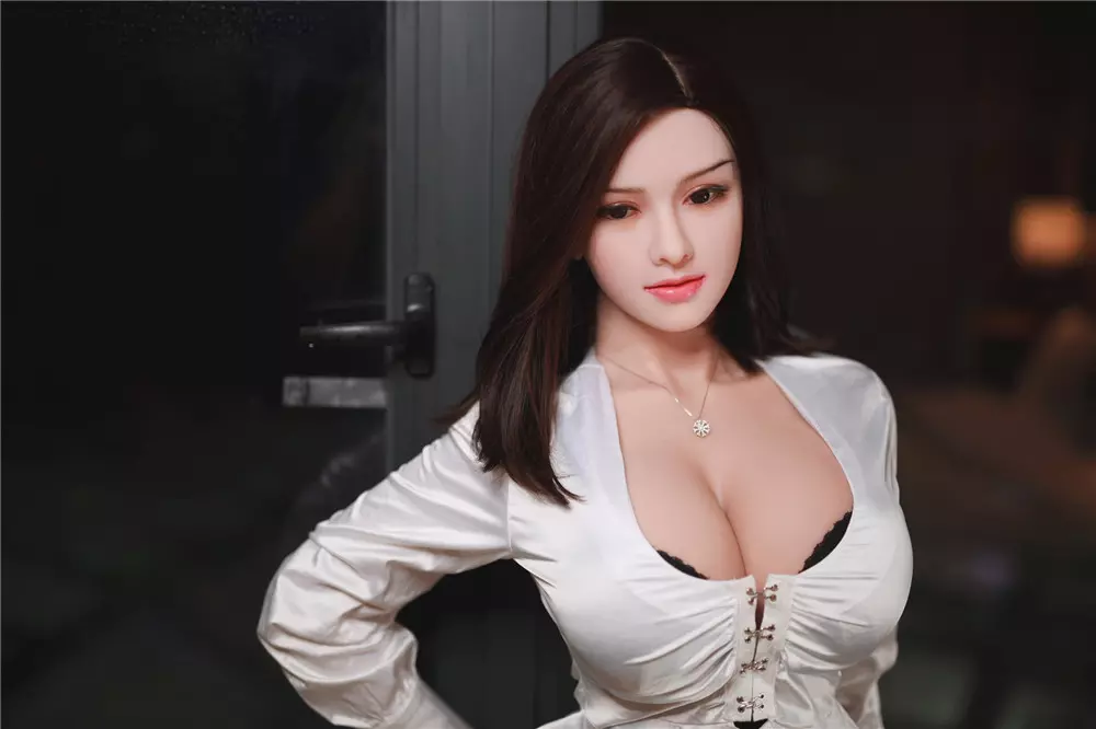 JY 164cm Silicone Head with TPE Body implanted hair Abby