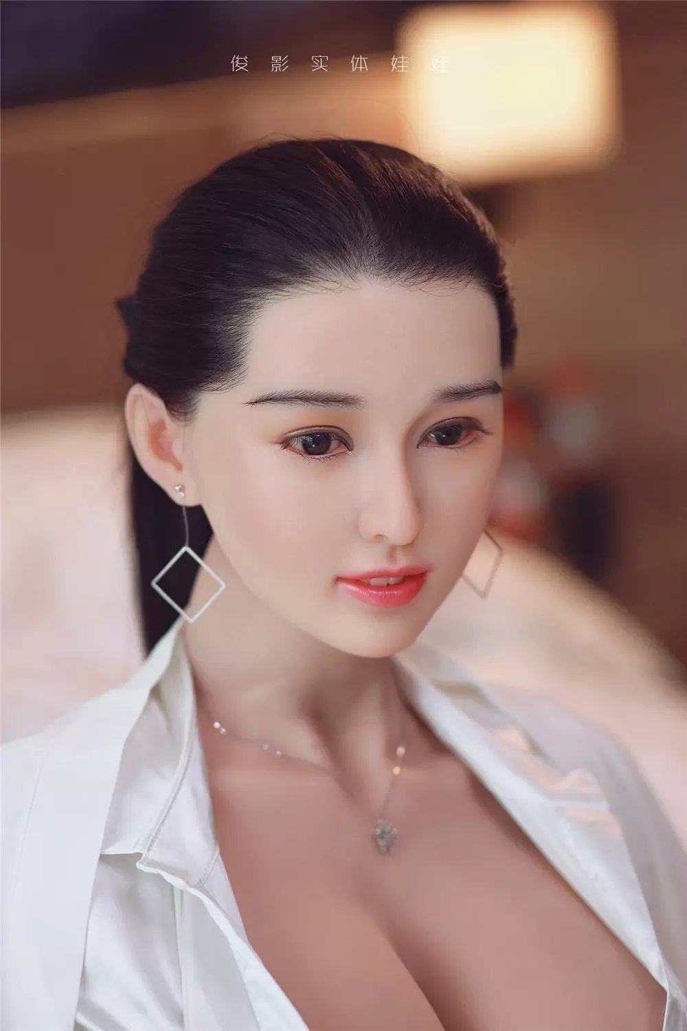 JY 164cm Silicone Head with TPE Body implanted hair Lanxin