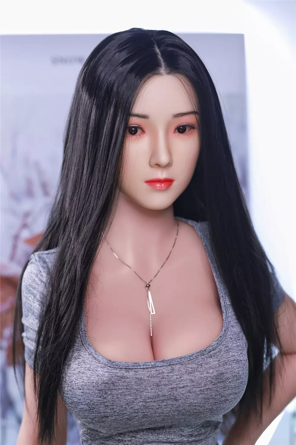 JY 161cm Silicone Head with TPE Body implanted hair Huizi