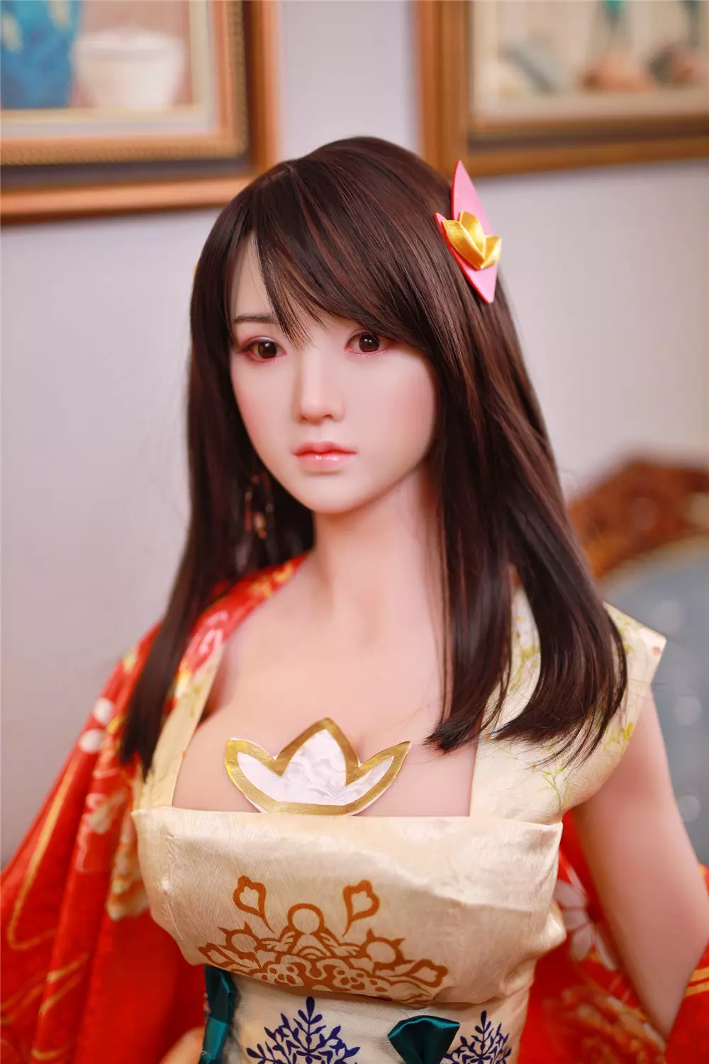 JY 161cm Silicone Head with TPE Body implanted hair Huizi