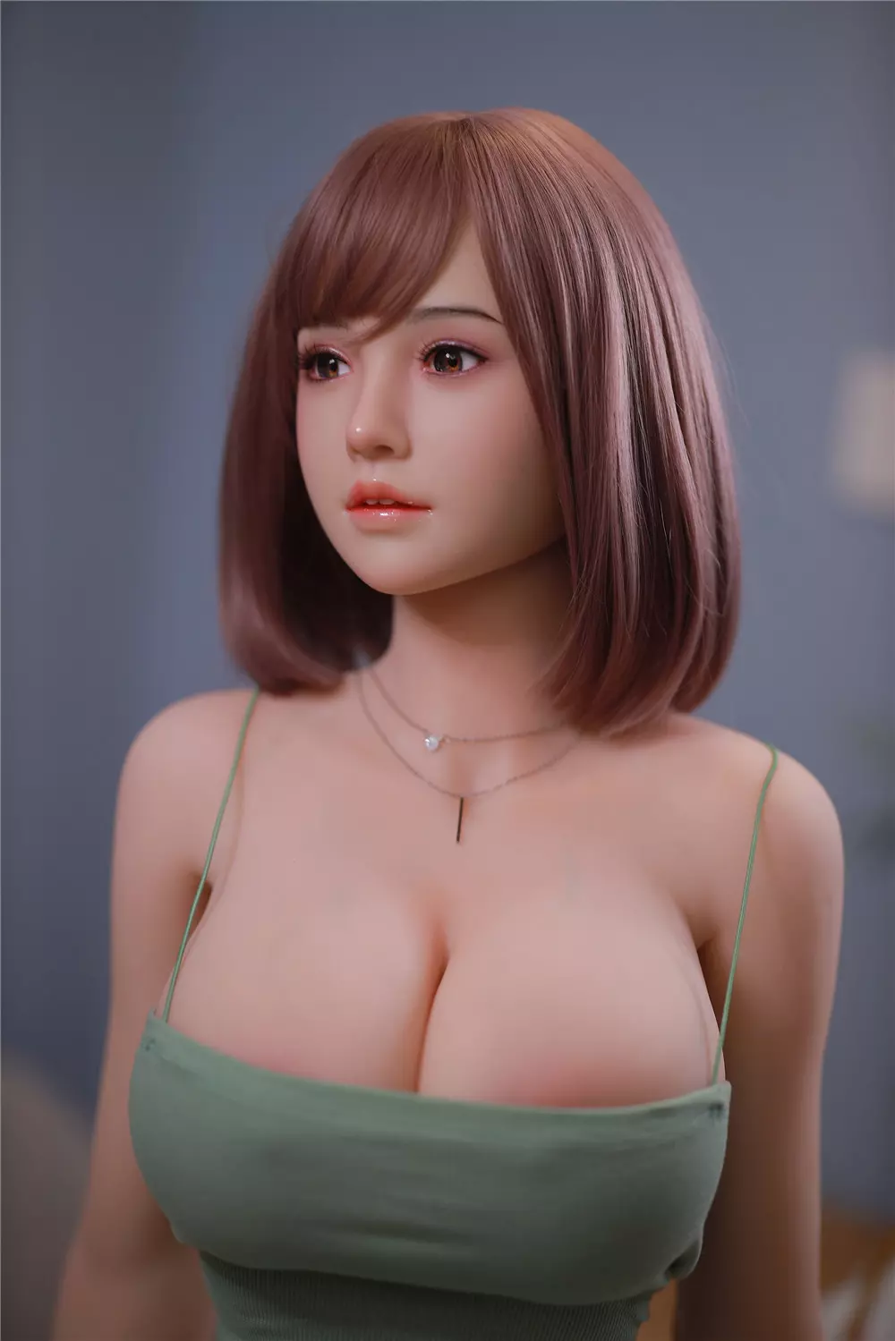 JY 161cm Silicone Head with TPE Body implanted hair Xu