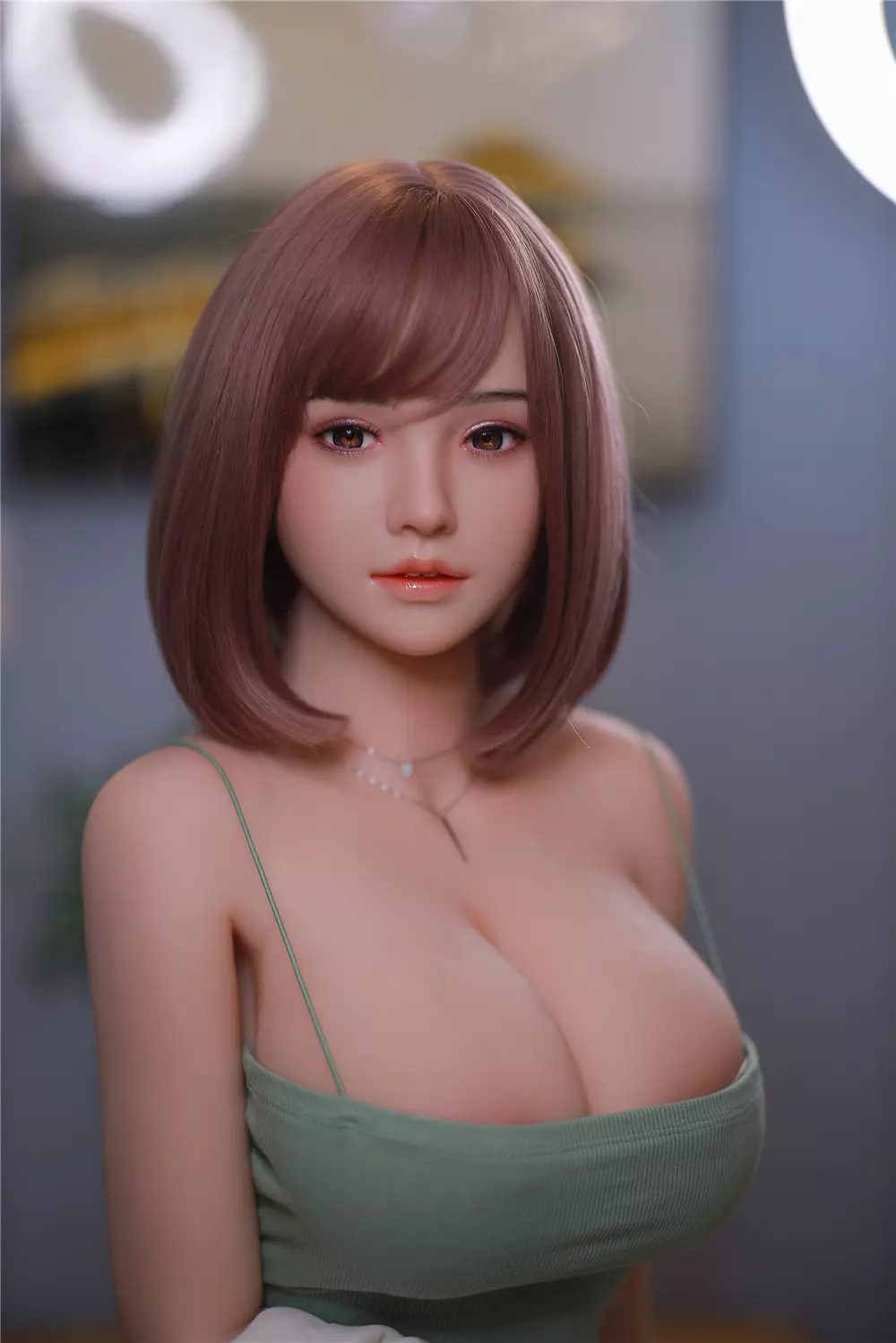 JY 161cm Silicone Head with TPE Body implanted hair Xu