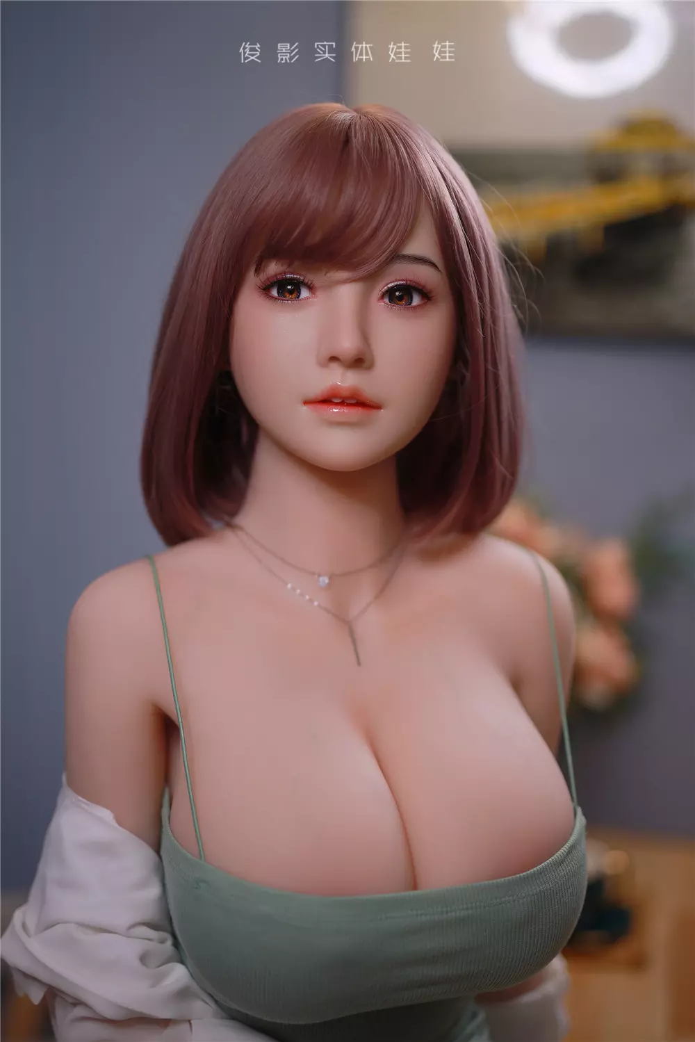 JY 161cm Silicone Head with TPE Body implanted hair Xu