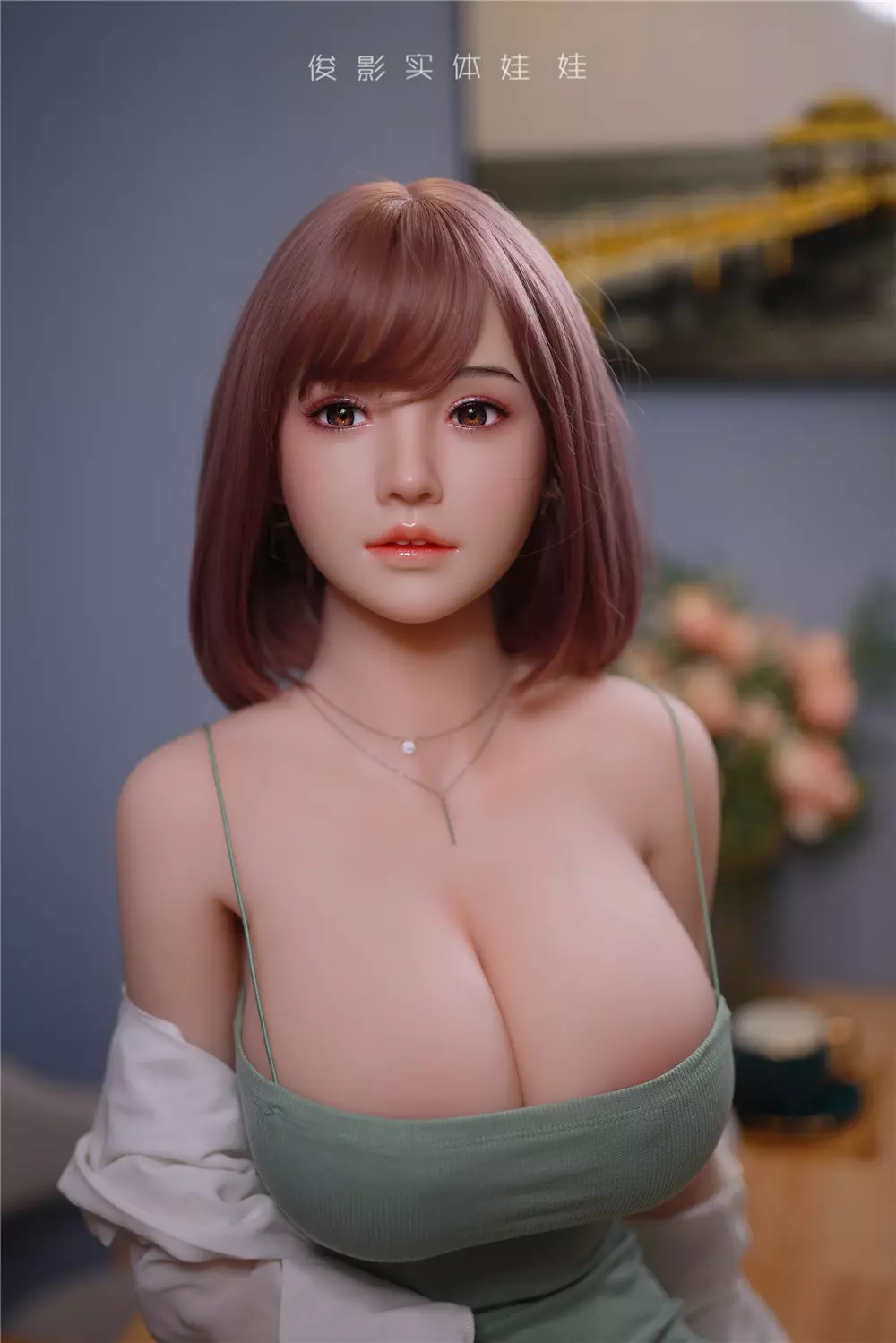 JY 161cm Silicone Head with TPE Body implanted hair Xu