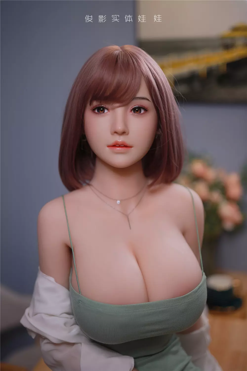 JY 161cm Silicone Head with TPE Body implanted hair Xu