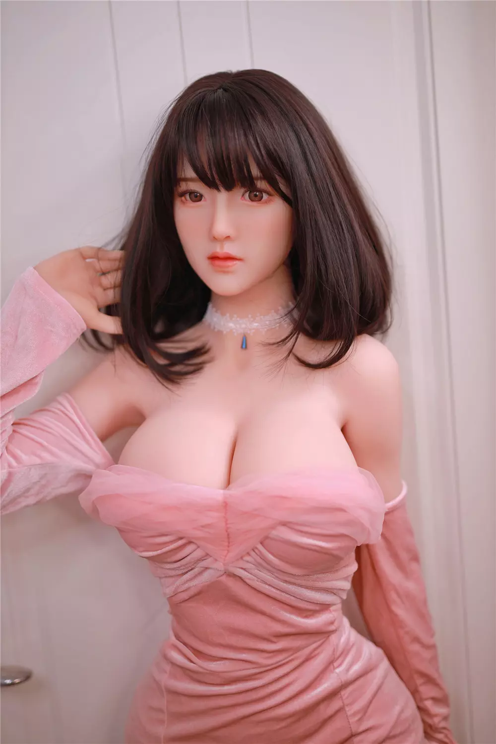 JY 161cm Silicone Head with TPE Body implanted hair Xuan