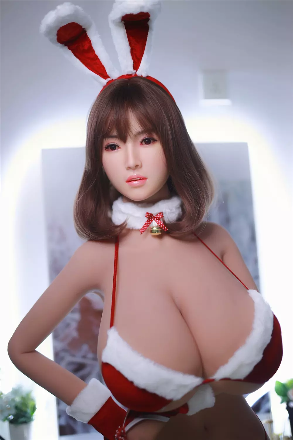 JY 170cm Silicone Head with TPE Body implanted hair Jiao