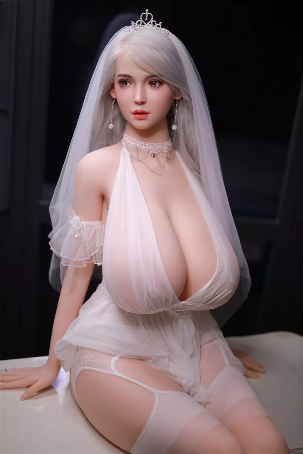 JY 170cm Silicone Head with TPE Body implanted hair Nancy