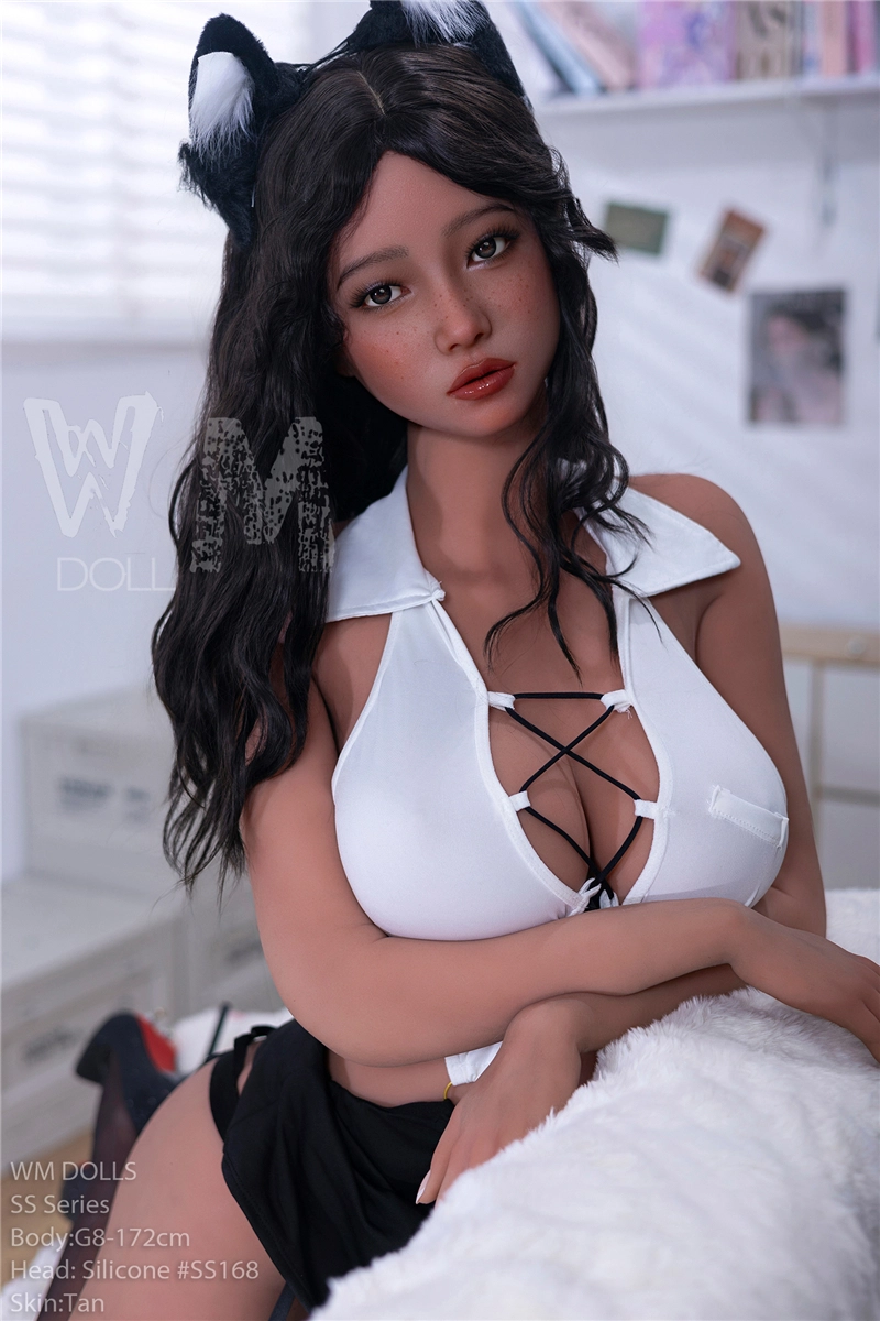 WMDOLL 172cm (5ft8) D-Cup Hybrid Sex Doll, S-TPE Body with ROS Head SS168 Tan Skin