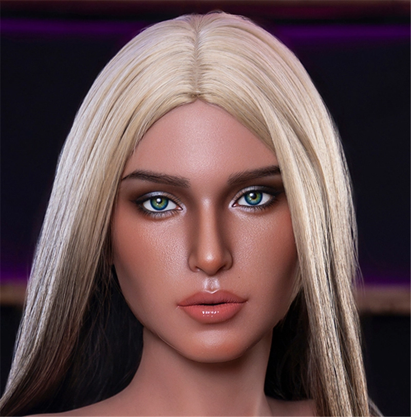 WM ROS Mouth Availble Silicone Sex Head#SS111 Tan skin