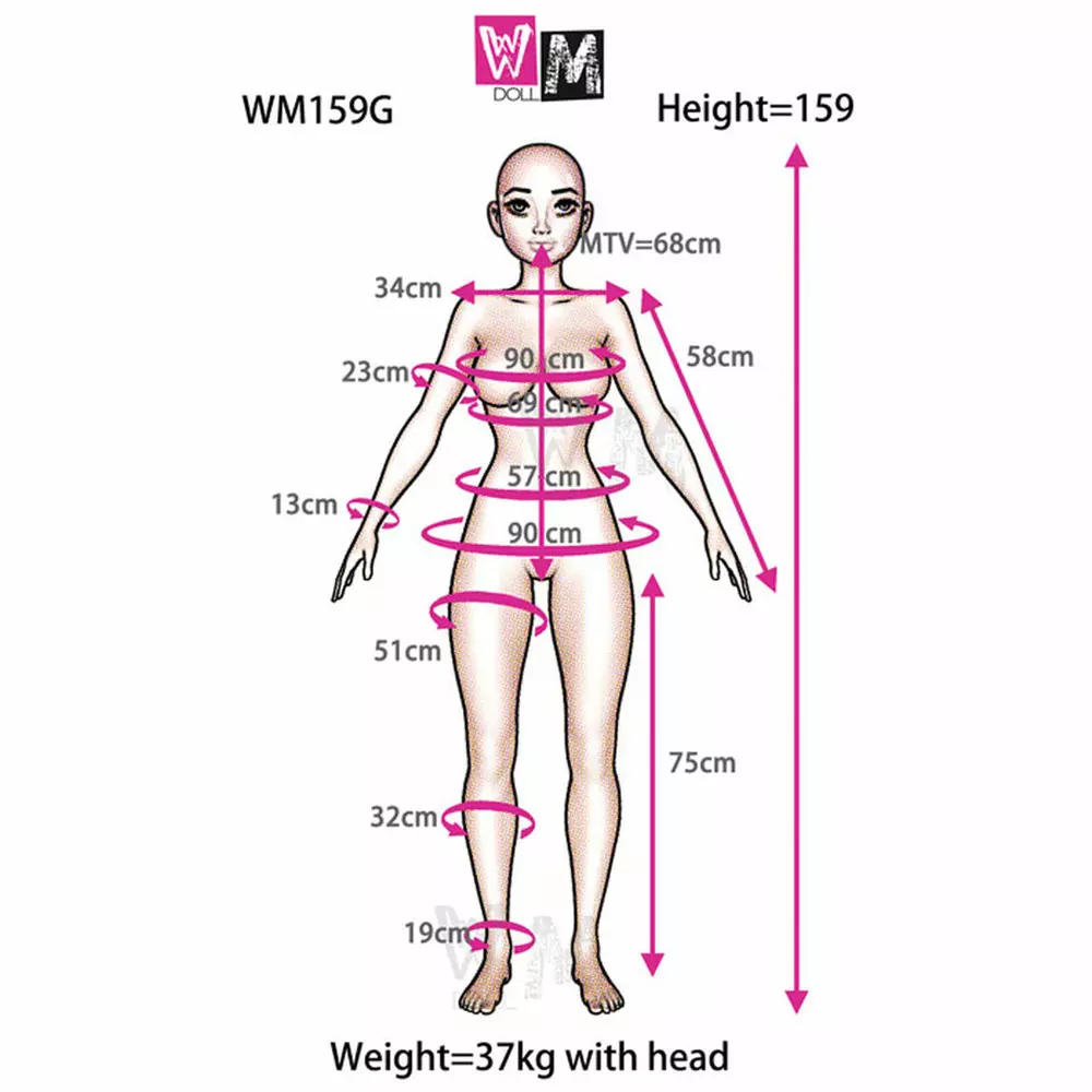 WM TPE 159cm G Cup with head421 Cocoa skin