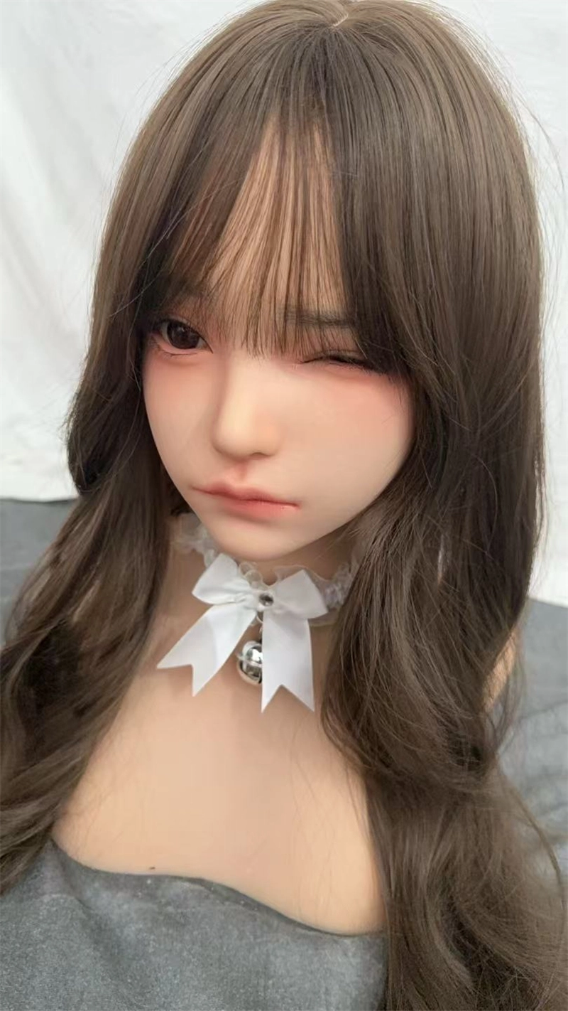 ROS Mouth Real Silicone Sex Doll Head With Close And Open Eyes LS100 ROS Mouth Real Silicone Sex Doll Head With Close And Open Eyes LS100